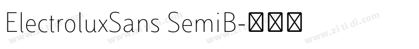 ElectroluxSans SemiB字体转换